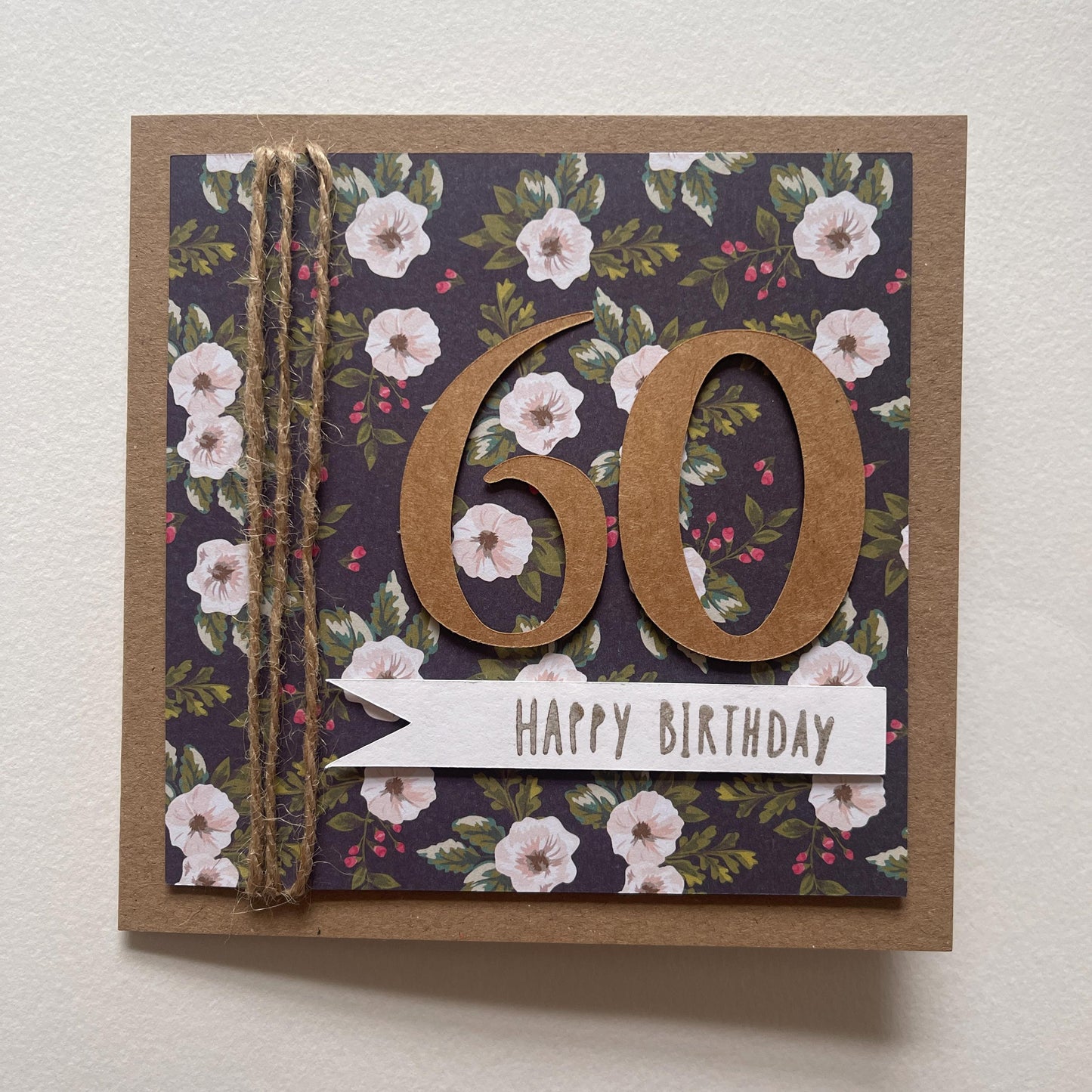 Handcrafted - Elegant Milestone Birthday Cards - 40, 50, 60 70 or 80