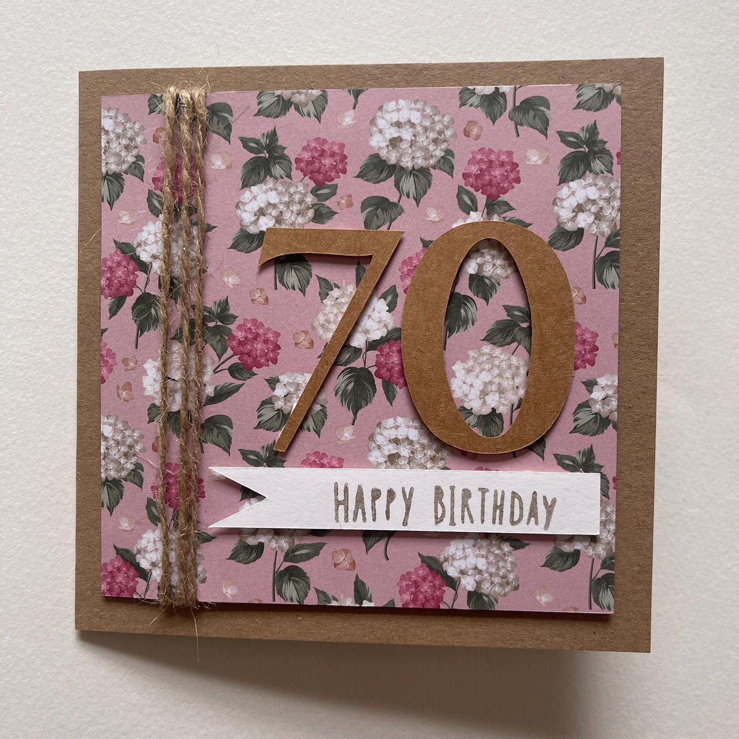 Handcrafted - Elegant Milestone Birthday Cards - 40, 50, 60 70 or 80