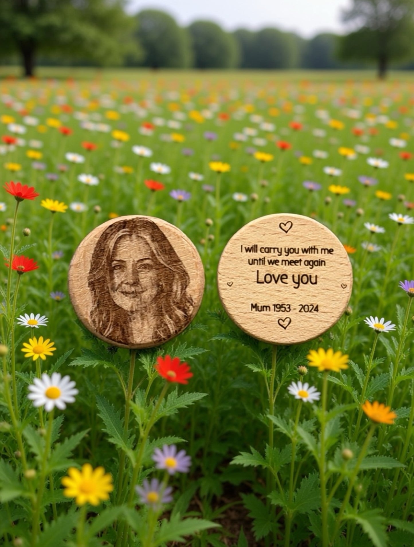 Personalised Memorial Pocket Hug – “Always in Our Hearts” – Sympathy Keepsake Gift