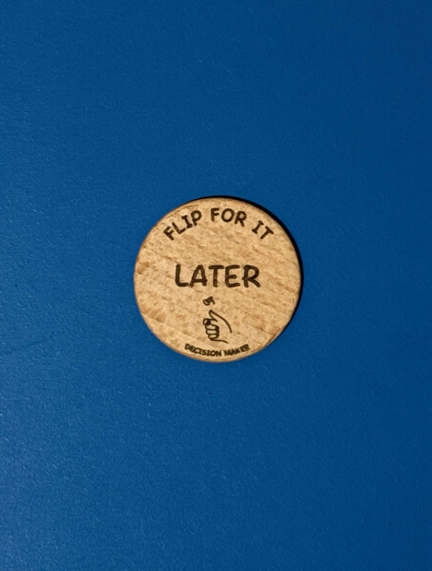 The Decider Flip Token – Decision Maker Token – Funny Gift – Pocket Choice Token – “Flip For It”
