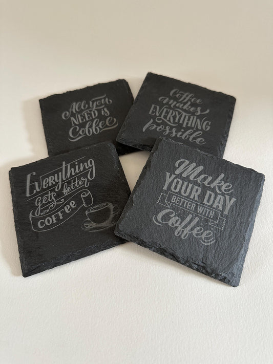 Coffee Lovers - Slate Coasters