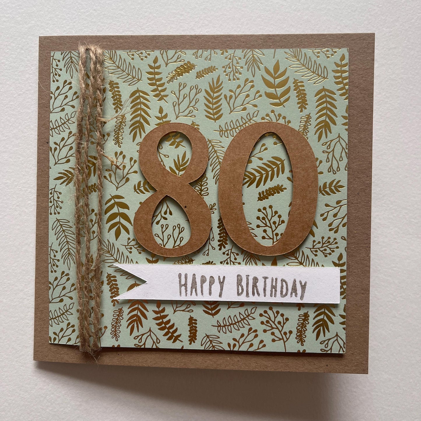 Handcrafted - Elegant Milestone Birthday Cards - 40, 50, 60 70 or 80