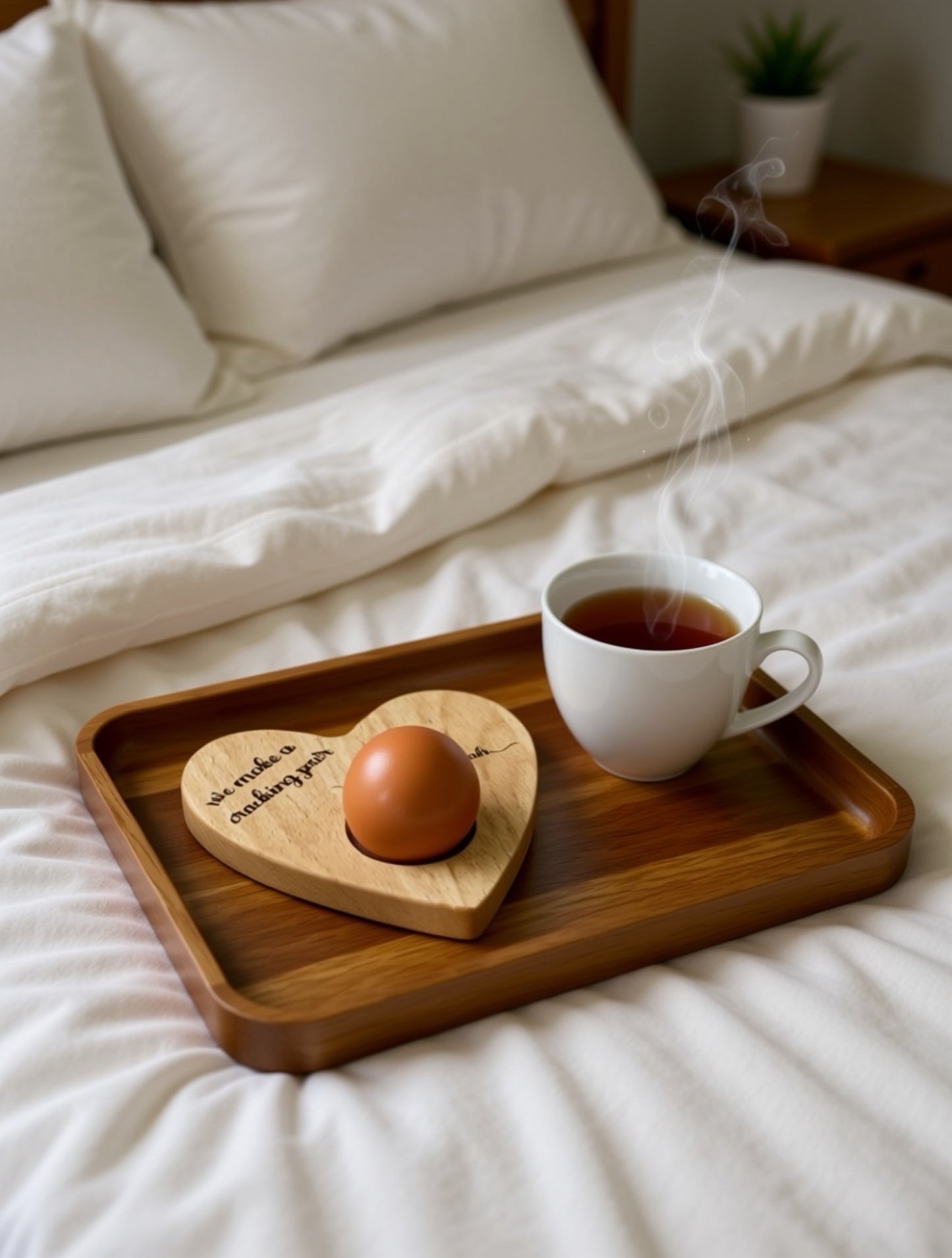 Personalised “We Make a Cracking Pair” Heart Egg Board