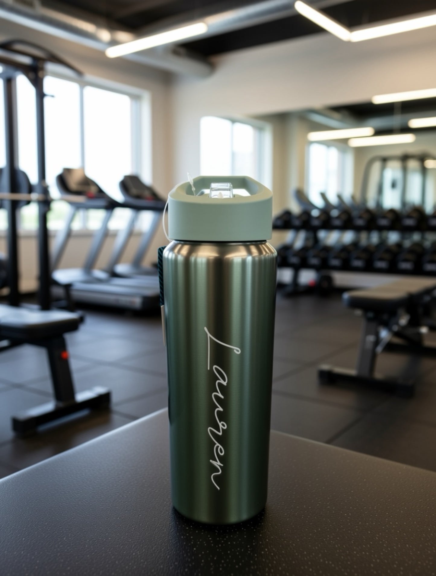 Personalised Single Wall 750ml Aluminium Water Bottle – Laser Engraved Name