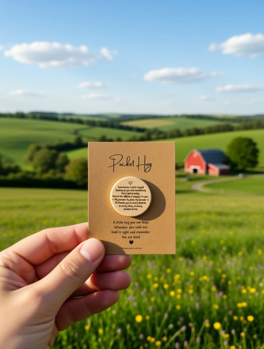 Pocket Hug – Romantic Love Message – Wooden Keepsake Gift – “I’d Choose You in Every Lifetime”