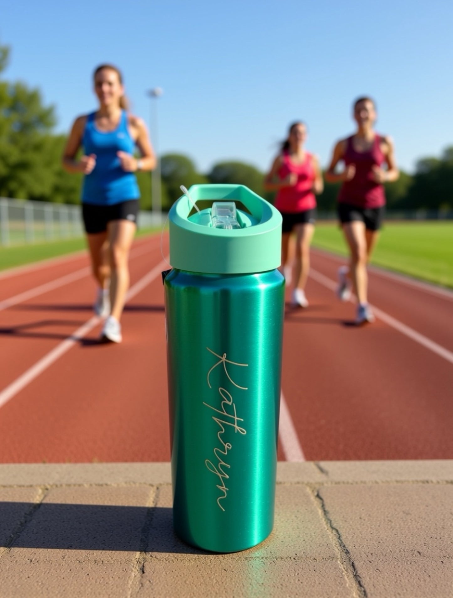 Personalised Single Wall 750ml Aluminium Water Bottle – Laser Engraved Name