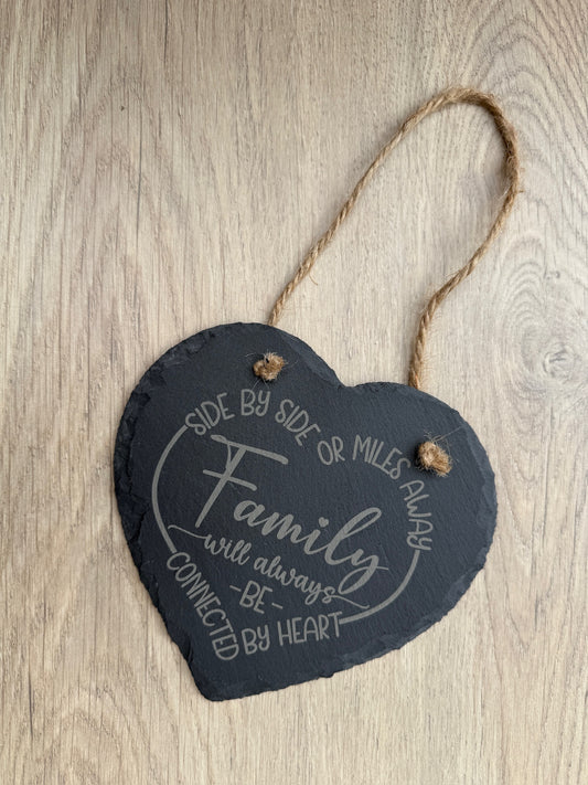 Family - Slate Heart Hanger