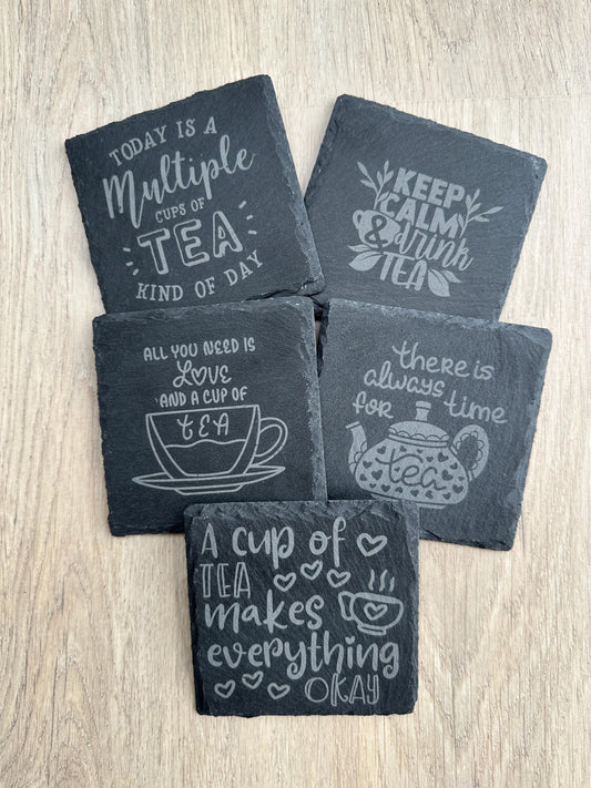 Tea Lovers - Slate Coasters